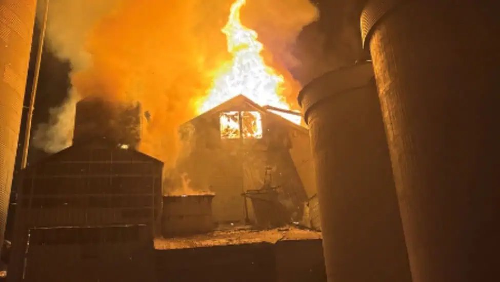 Holdingford Feed Mill fire