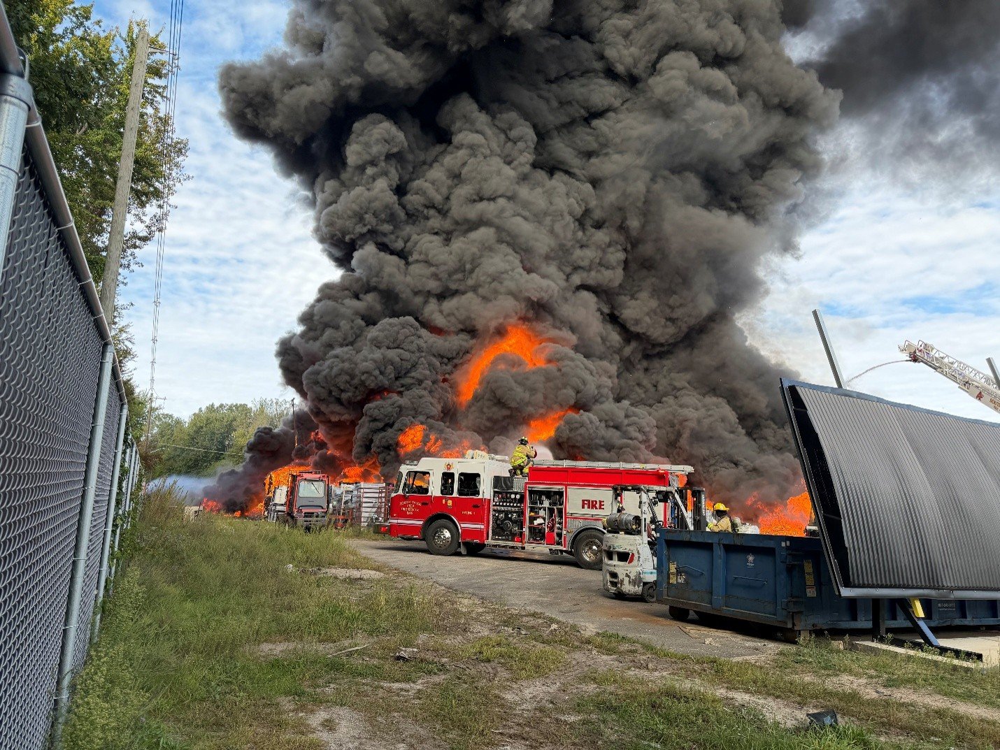 South Haven Plastics Plant Fire Highlights Risks of Outdoor Combustible Storage