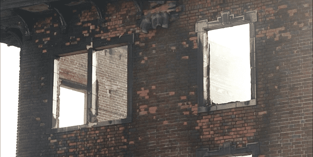 image: fire destroys century old building
