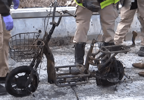 lithium ion battery that caused the fire