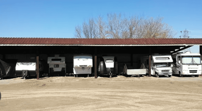 storage facility prior to fire