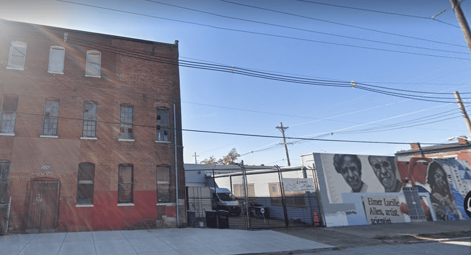 the vacant warehouse where a fire took place