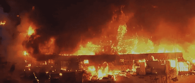 refrigeration business fire