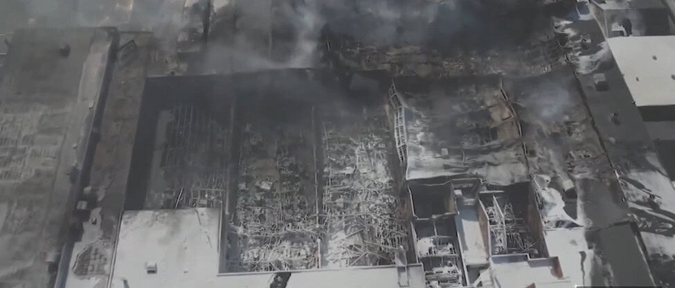 SPS Technologies in Abington Township, Pennsylvania, was destroyed by a huge fire and a powerful explosion at its 600,000-square-foot factory.